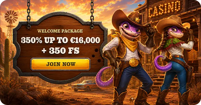 Lizaro welcome package 350% up to €16.000 + 350 FS